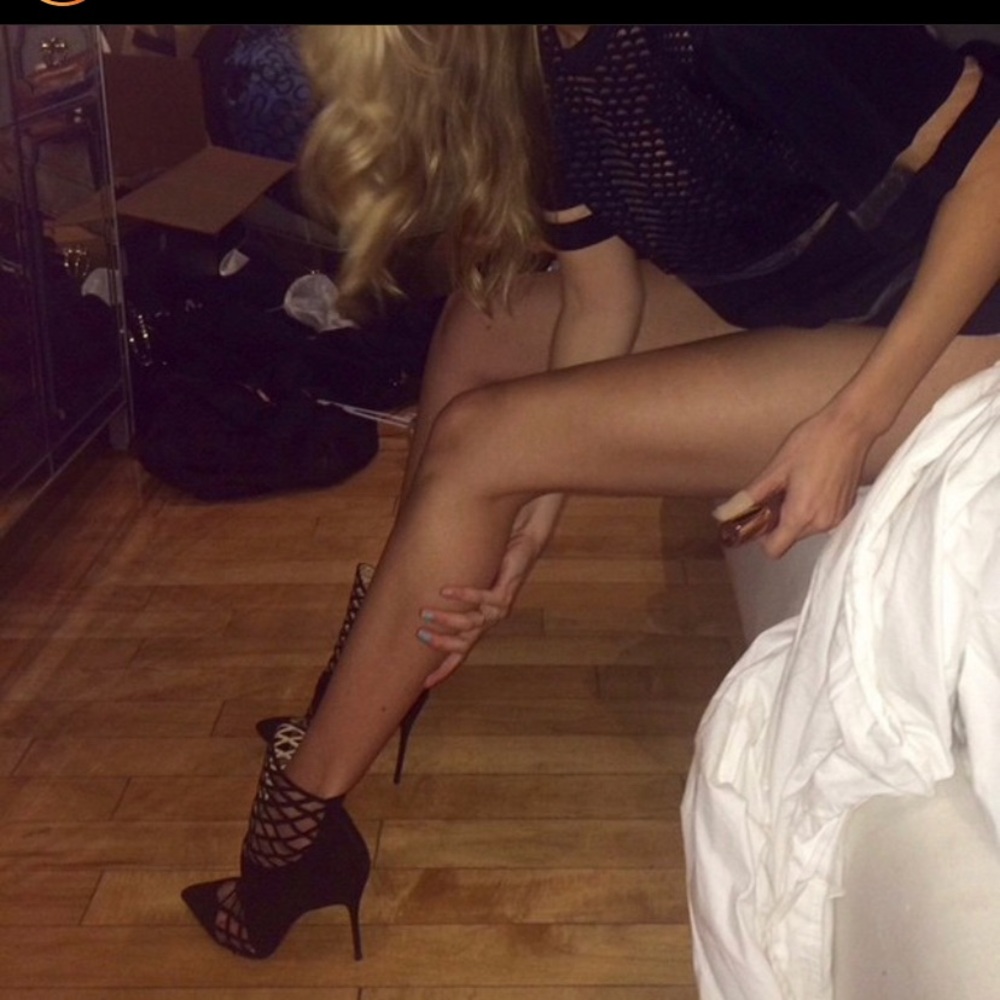 Bouglione 100 Suede in black seen on Gigi Hadid!